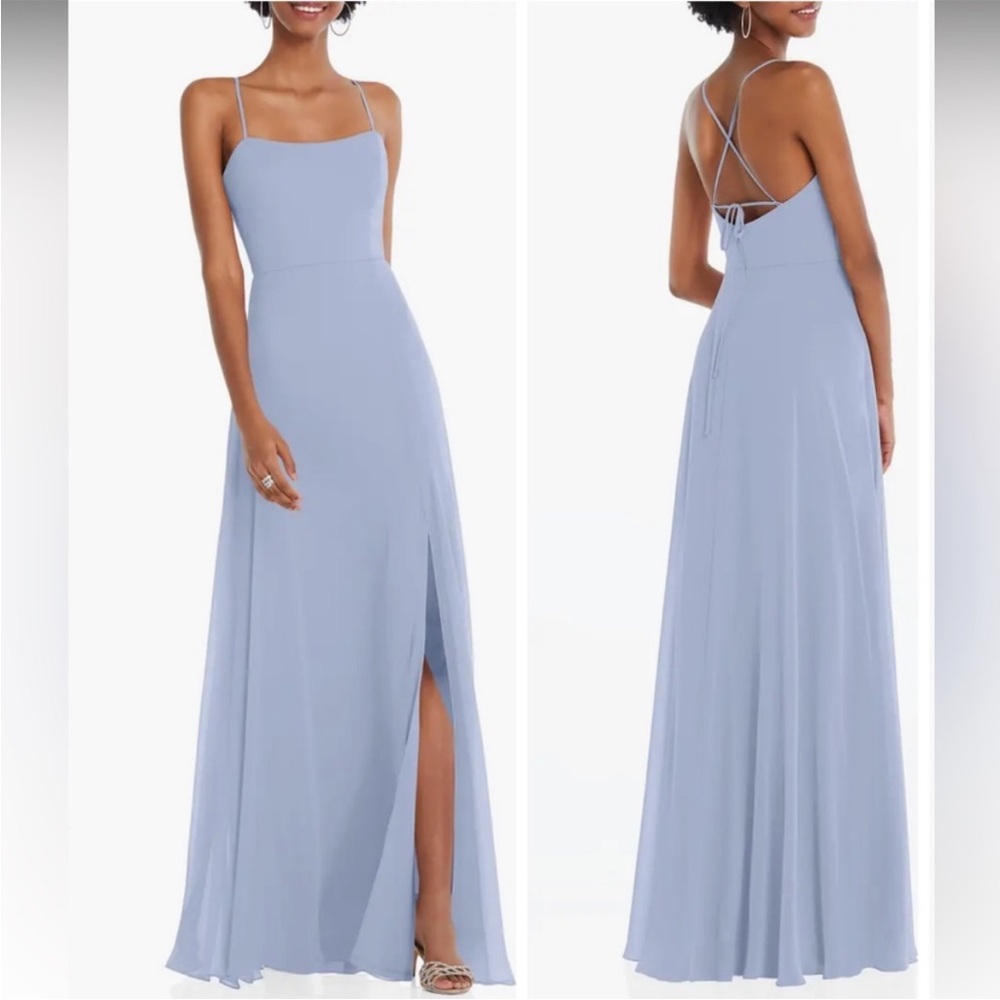 NWT After Six Convertible Tie Evening Gown, Sky Blue, Size 12